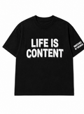 Life Is Content Tee (unisex) cropped top