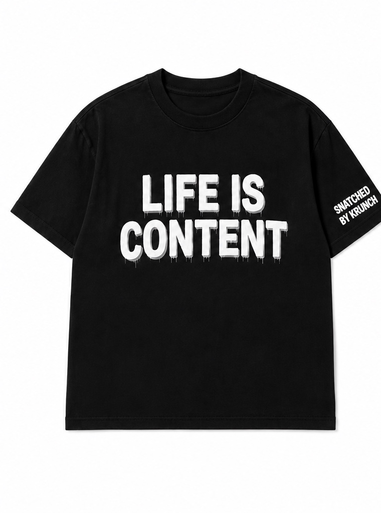 Life Is Content Tee (unisex) cropped top