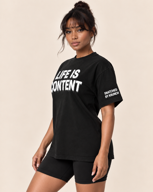 Life Is Content Tee (unisex) cropped top