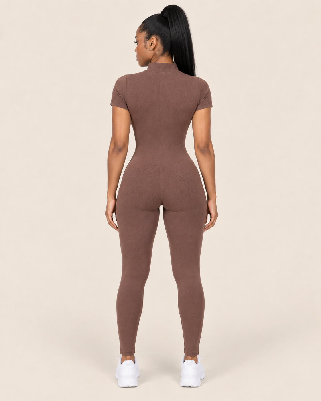 Zip Up One Piece Short Sleeve SBK Jumpsuit