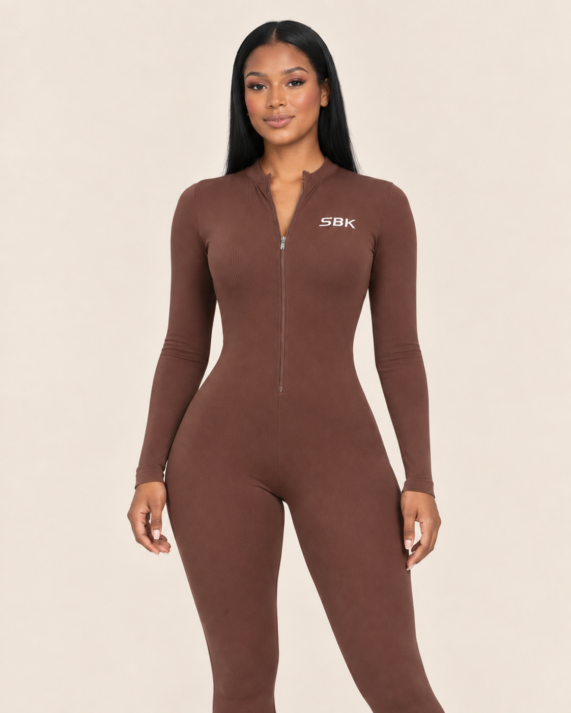 Zip Up One Piece Long Sleeve SBK Jumpsuit