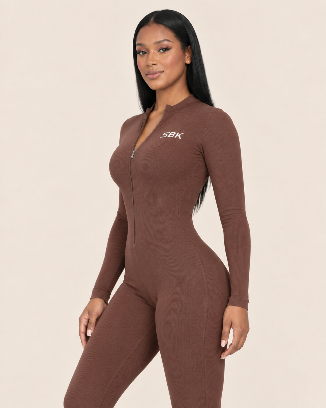Zip Up One Piece Long Sleeve SBK Jumpsuit