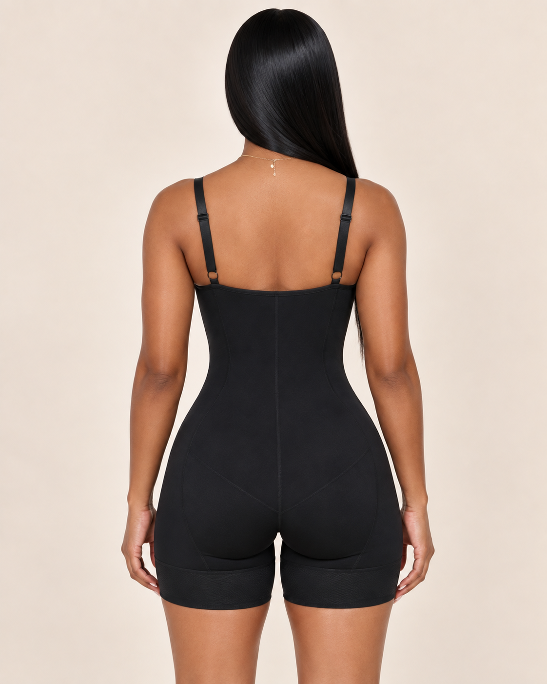 4 Rows of Hooks Stage 2 Colombiana Faja Open Crotch with Flaps With Butt Lifter Effect.