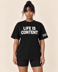 Life Is Content Tee (unisex) cropped top