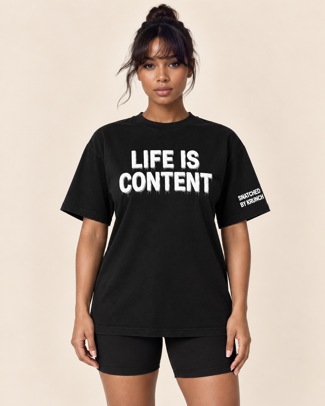 Life Is Content Tee (unisex) cropped top