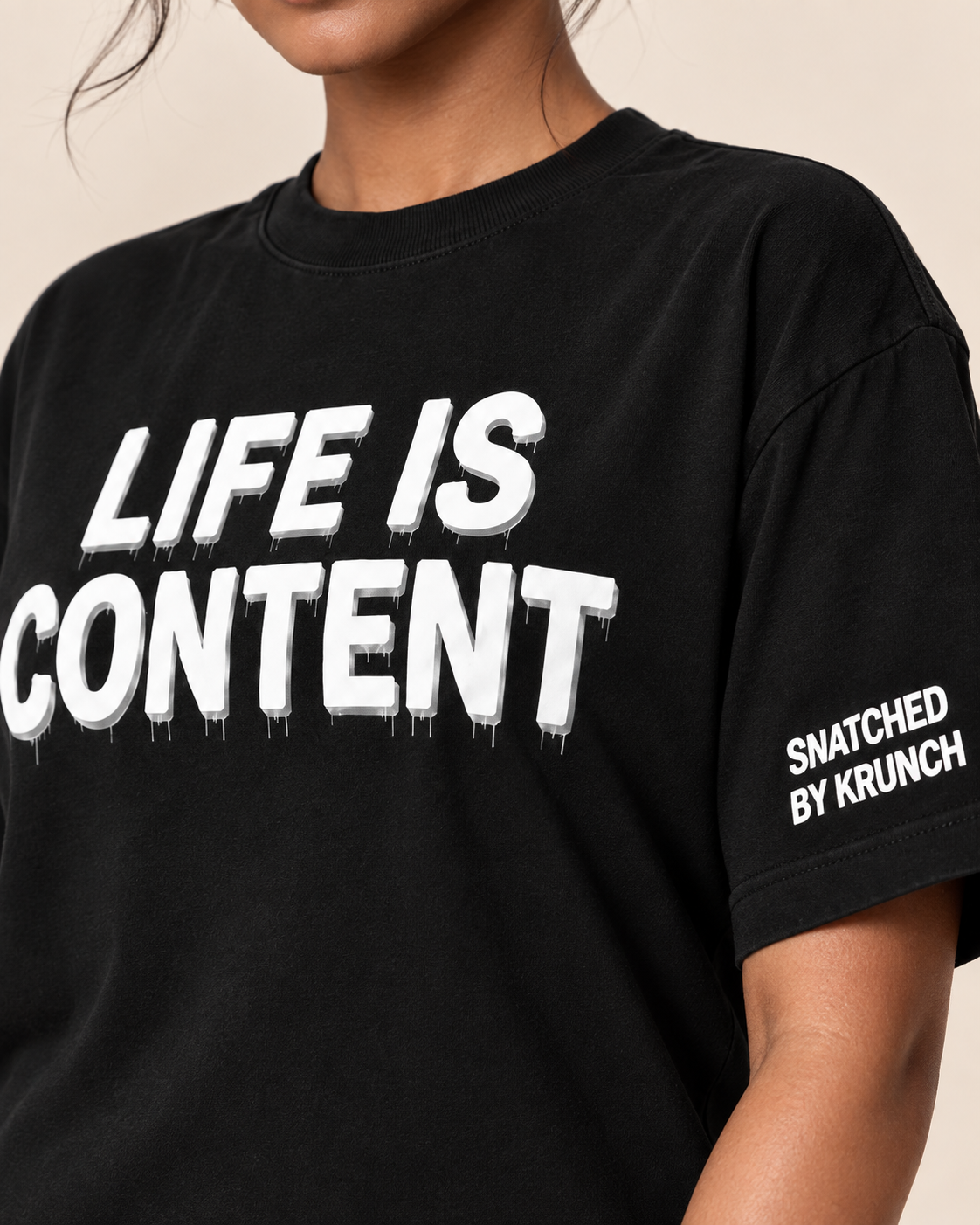 Life Is Content Tee (unisex) cropped top