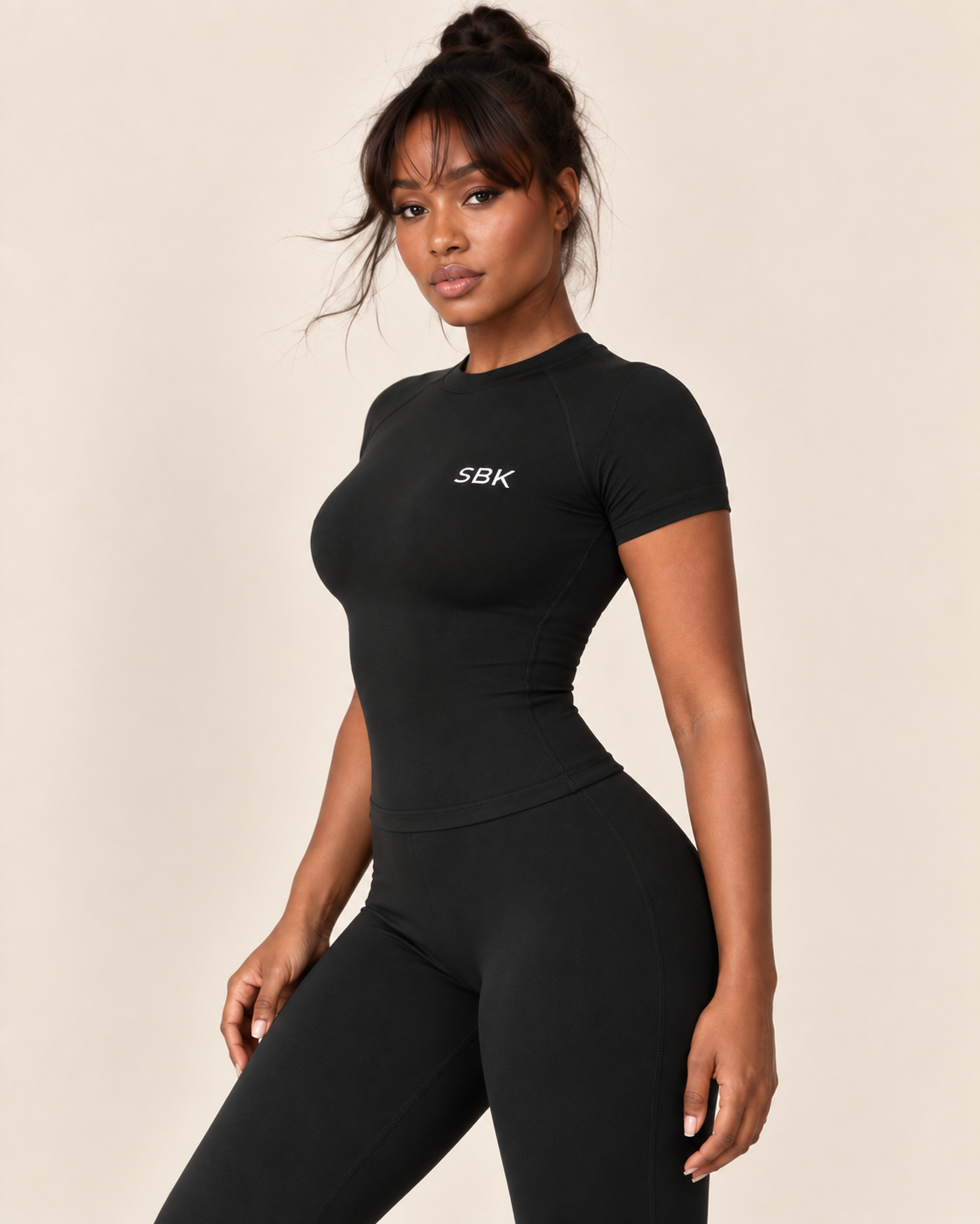 SBK Latest Two- Piece Active Wear Set- Scrunch butt