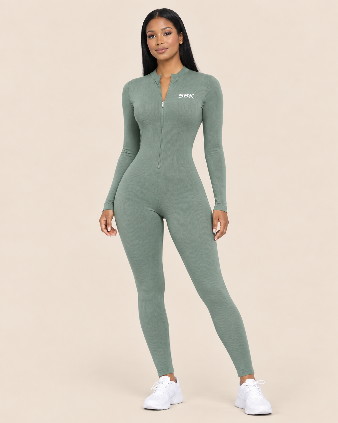 Zip Up One Piece Long Sleeve SBK Jumpsuit
