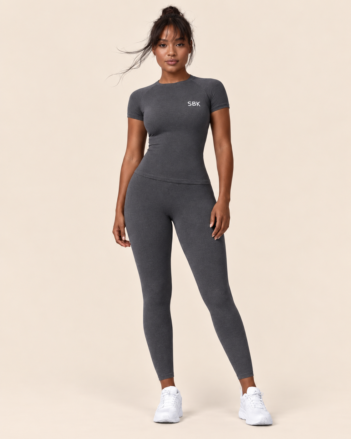 SBK Latest Two- Piece Active Wear Set- Scrunch butt